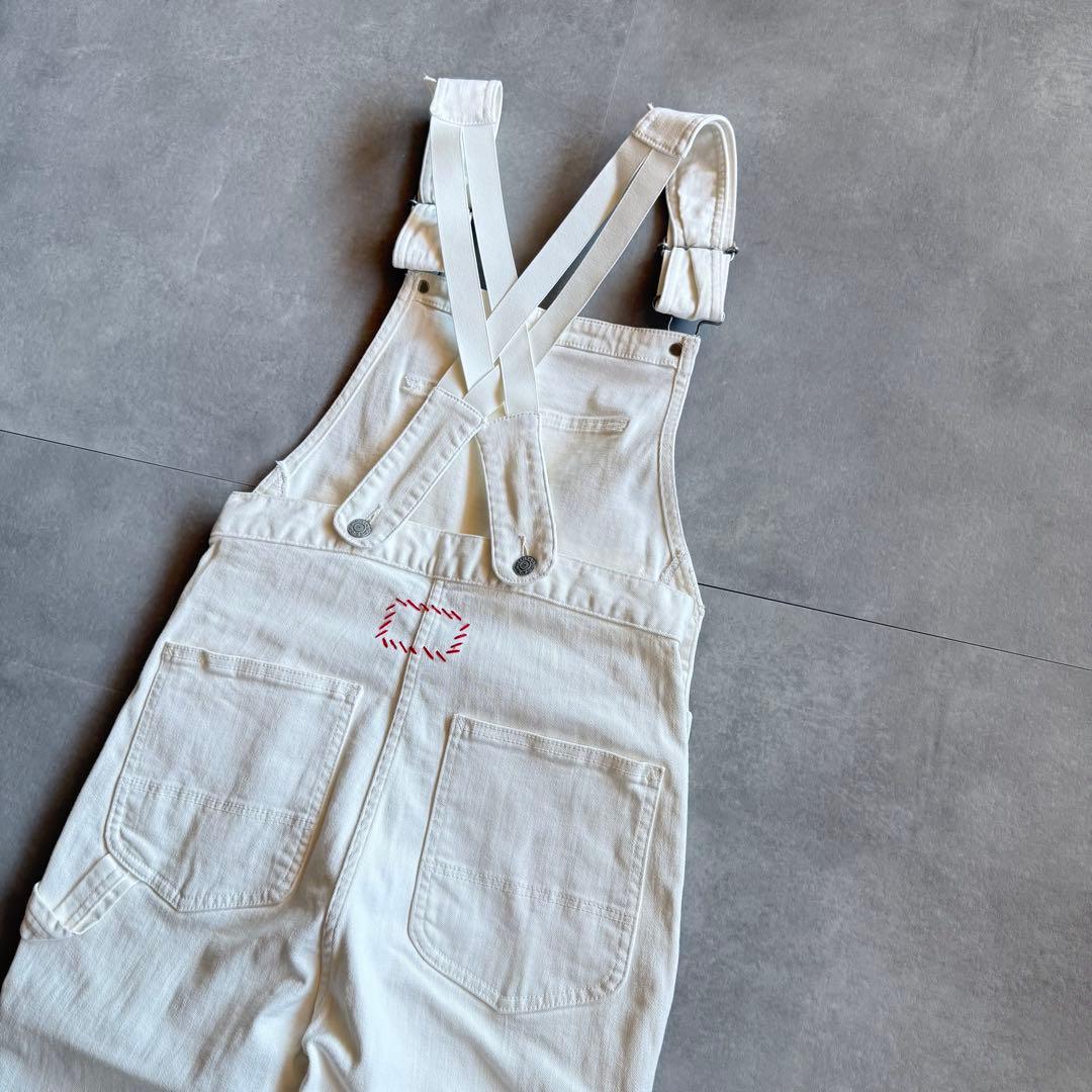 【美品✨】RonHerman オーバーオール　ホワイトデニム　オールインワン