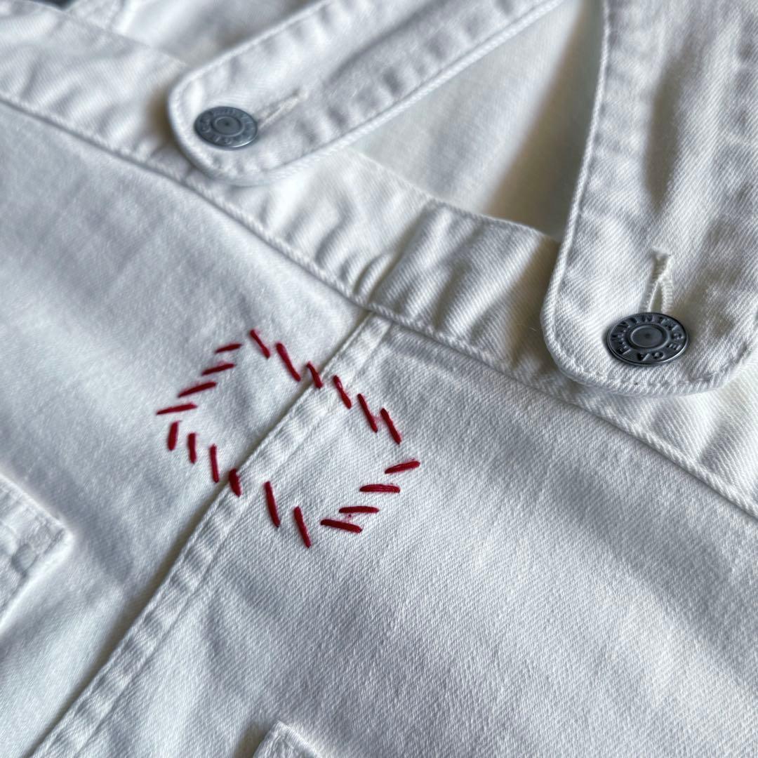 【美品✨】RonHerman オーバーオール　ホワイトデニム　オールインワン