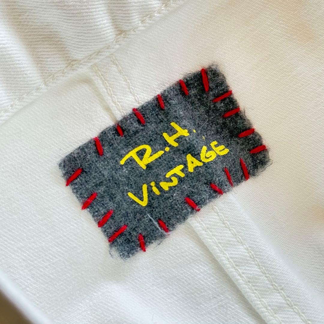 【美品✨】RonHerman オーバーオール　ホワイトデニム　オールインワン