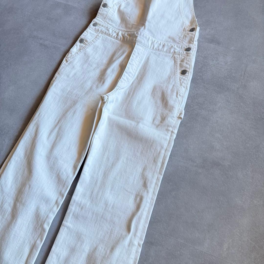 【美品✨】RonHerman オーバーオール　ホワイトデニム　オールインワン