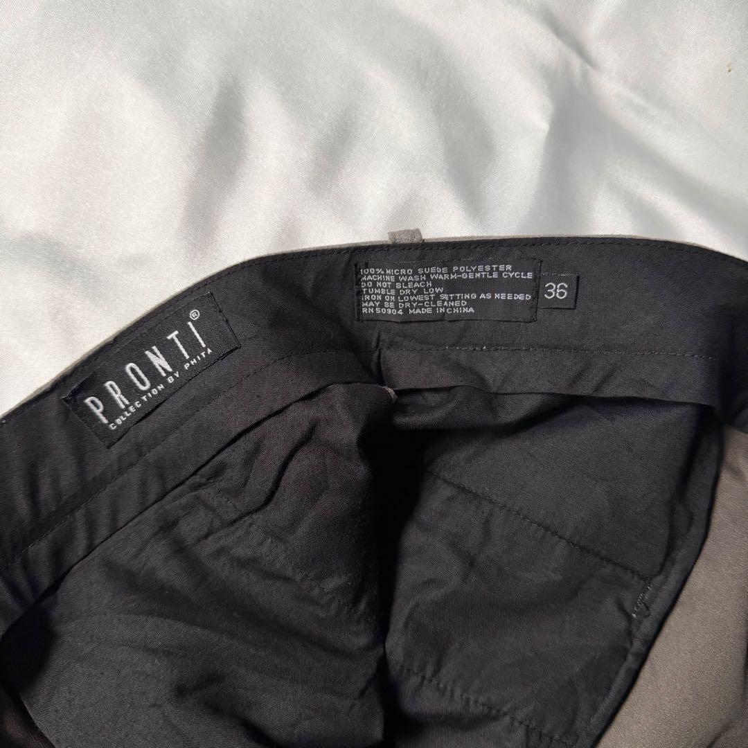 【希少タイプ】 90s vintage ツータック スエード ワイドスラックス