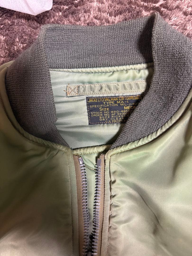 拓海様限定buzz ricson'sMA-1フライトジャケットM