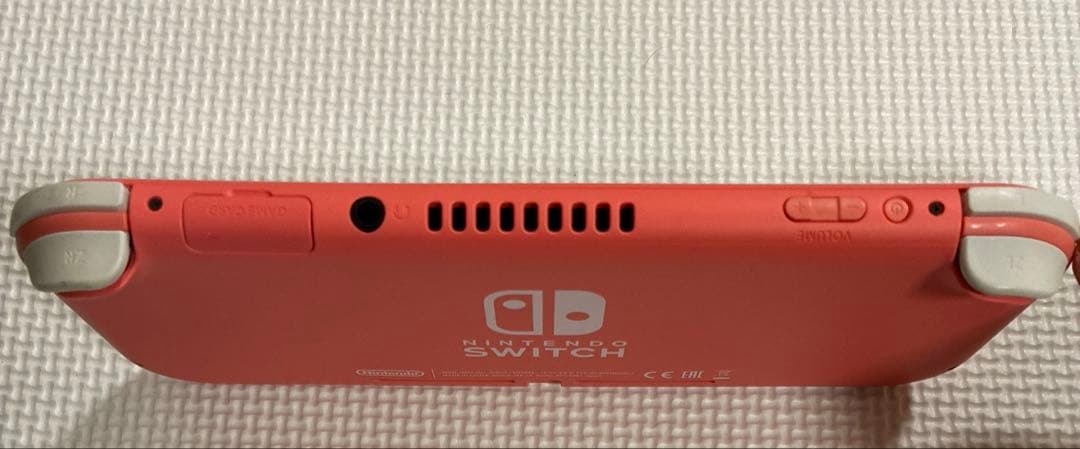 Nintendo Switch lite コーラルピンク　純正アダプタ付き