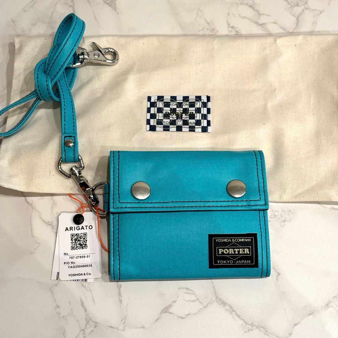 ポーターPOCKET CORD WALLET 300個限定ターコイズブルー