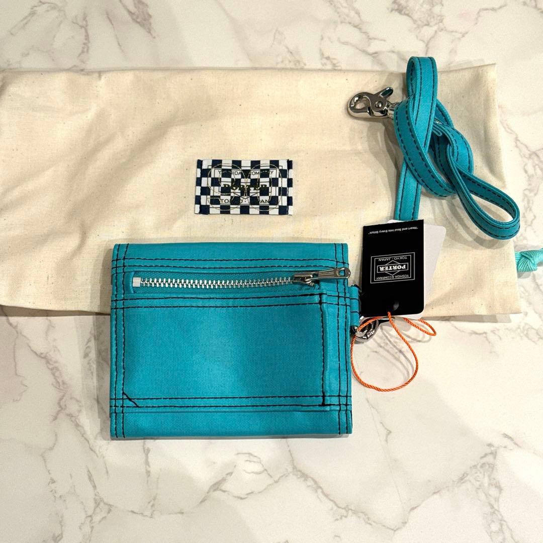ポーターPOCKET CORD WALLET 300個限定ターコイズブルー