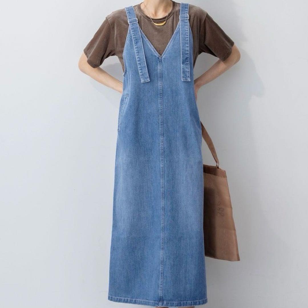 【RED CARD TOKYO×23区】デニム サロペット ワンピース