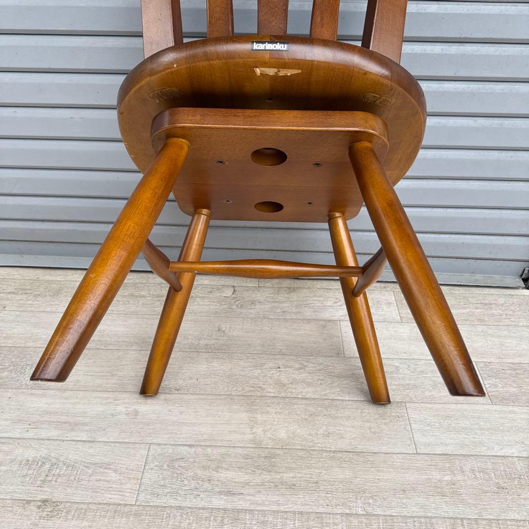 karimoku 「コロニアル」 回転式チェア 　ダイニングチェア カリモク③