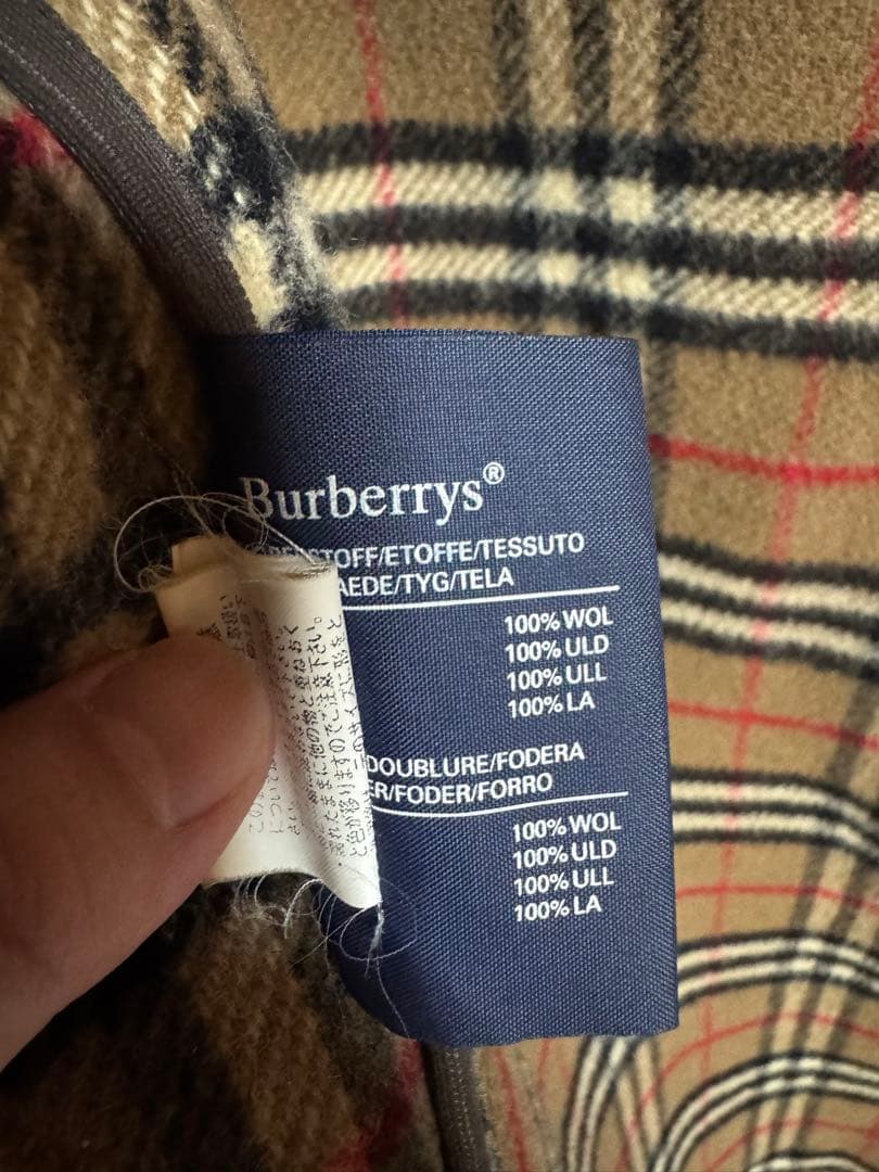 希少　BURBERRYバーバリー　ダッフルコート ノバチェック 英国製