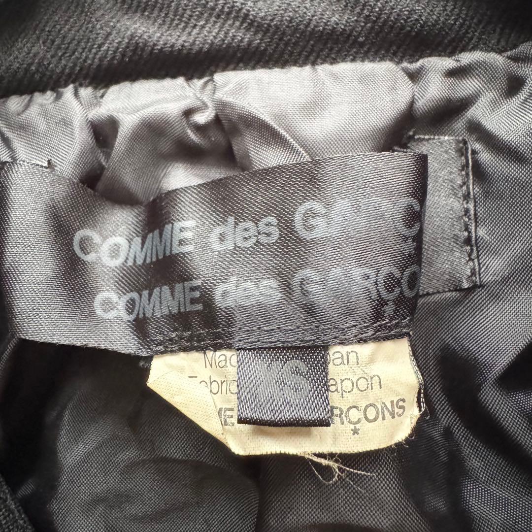 【コムデギャルソン】AD2010　テーラードジャケット 黒　XS　シワ加工