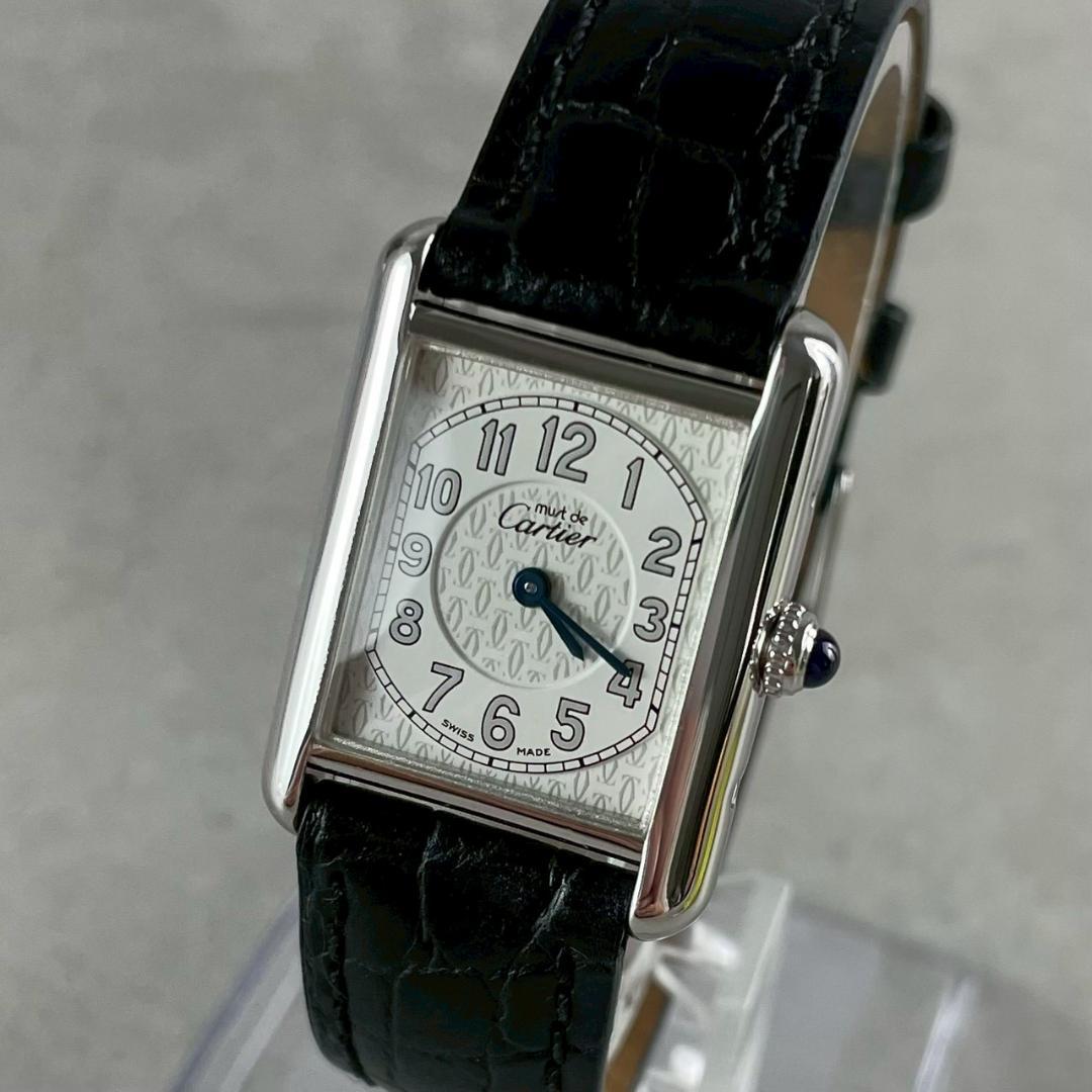 ⭐︎新品磨き&電池交換済み カルティエ マストタンク MM 2416 SV925
