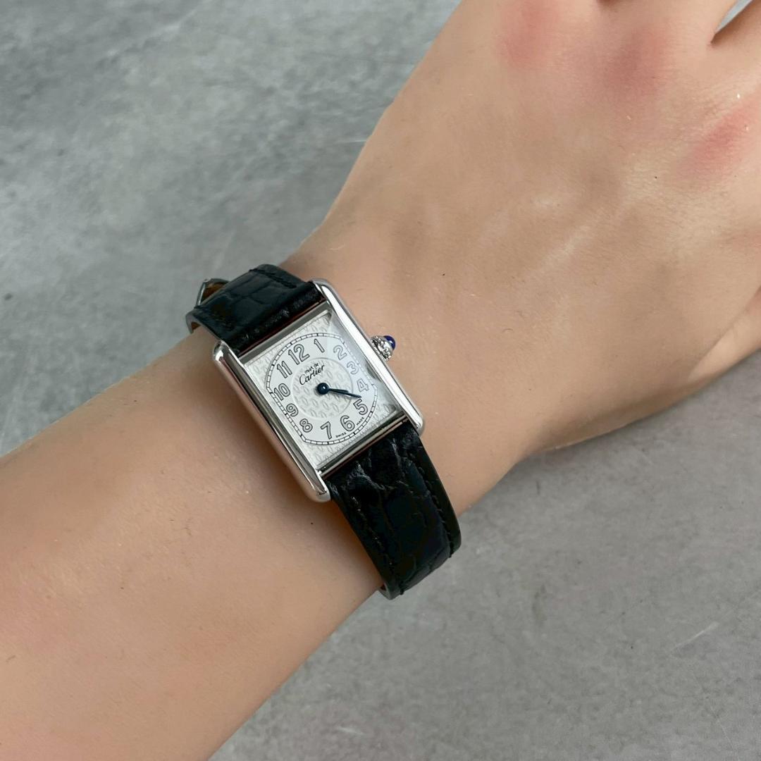 ⭐︎新品磨き&電池交換済み カルティエ マストタンク MM 2416 SV925