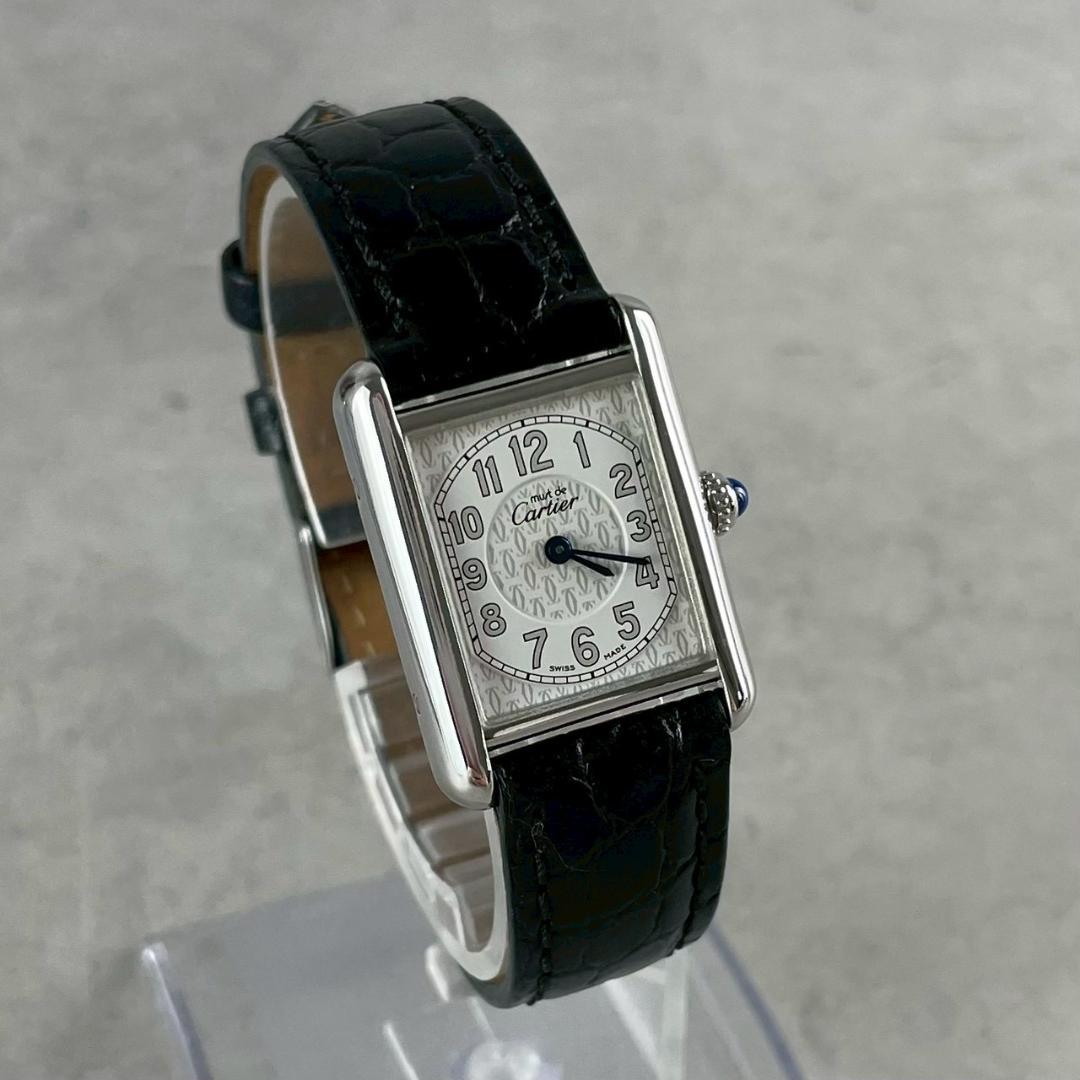 ⭐︎新品磨き&電池交換済み カルティエ マストタンク MM 2416 SV925