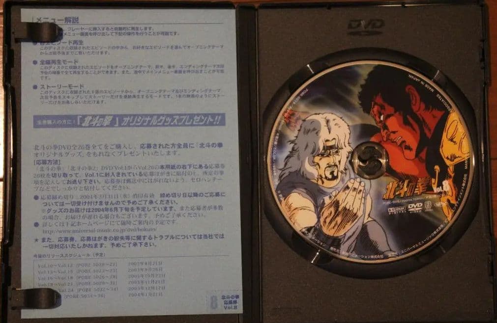 北斗の拳DVD8枚セット
