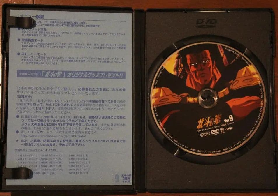 北斗の拳DVD8枚セット
