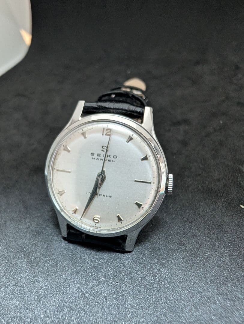 SEIKO MARVEL 17石 13047 Sマーク オールシルバー 美品