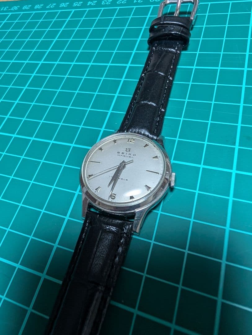 SEIKO MARVEL 17石 13047 Sマーク オールシルバー 美品