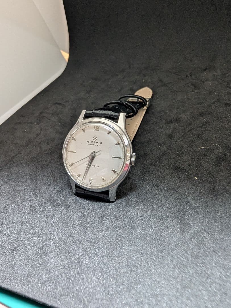 SEIKO MARVEL 17石 13047 Sマーク オールシルバー 美品
