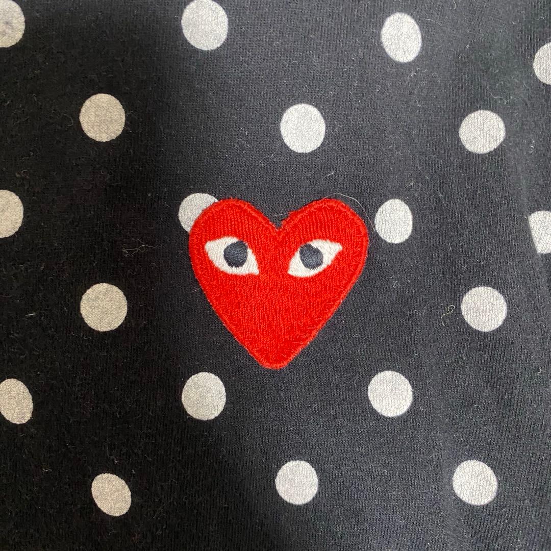 iveレイ着用 コムデギャルソン ロンt ドット ブラック