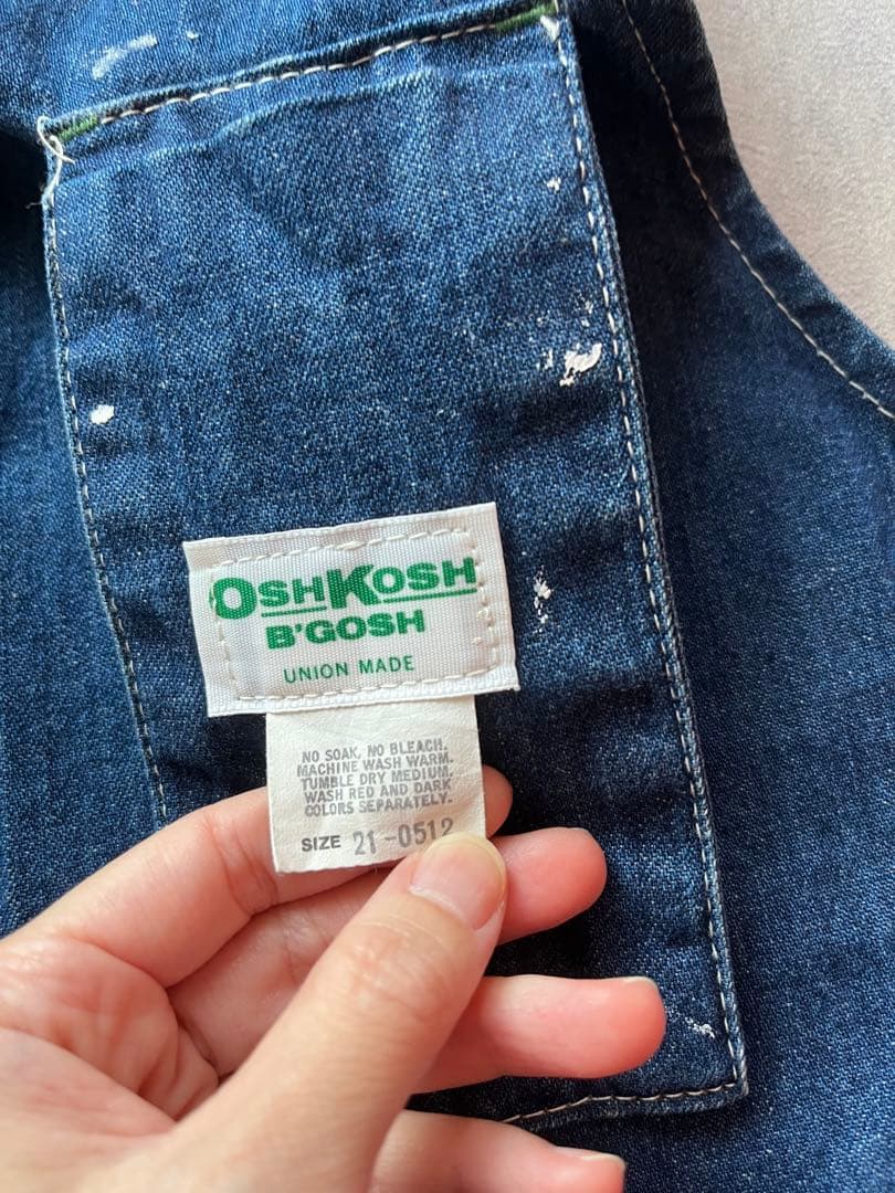 エプロン・三角巾 60s OSHKOSH B'GOSH Denim Work Apron