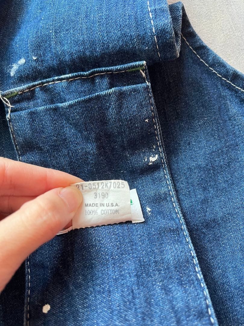 エプロン・三角巾 60s OSHKOSH B'GOSH Denim Work Apron