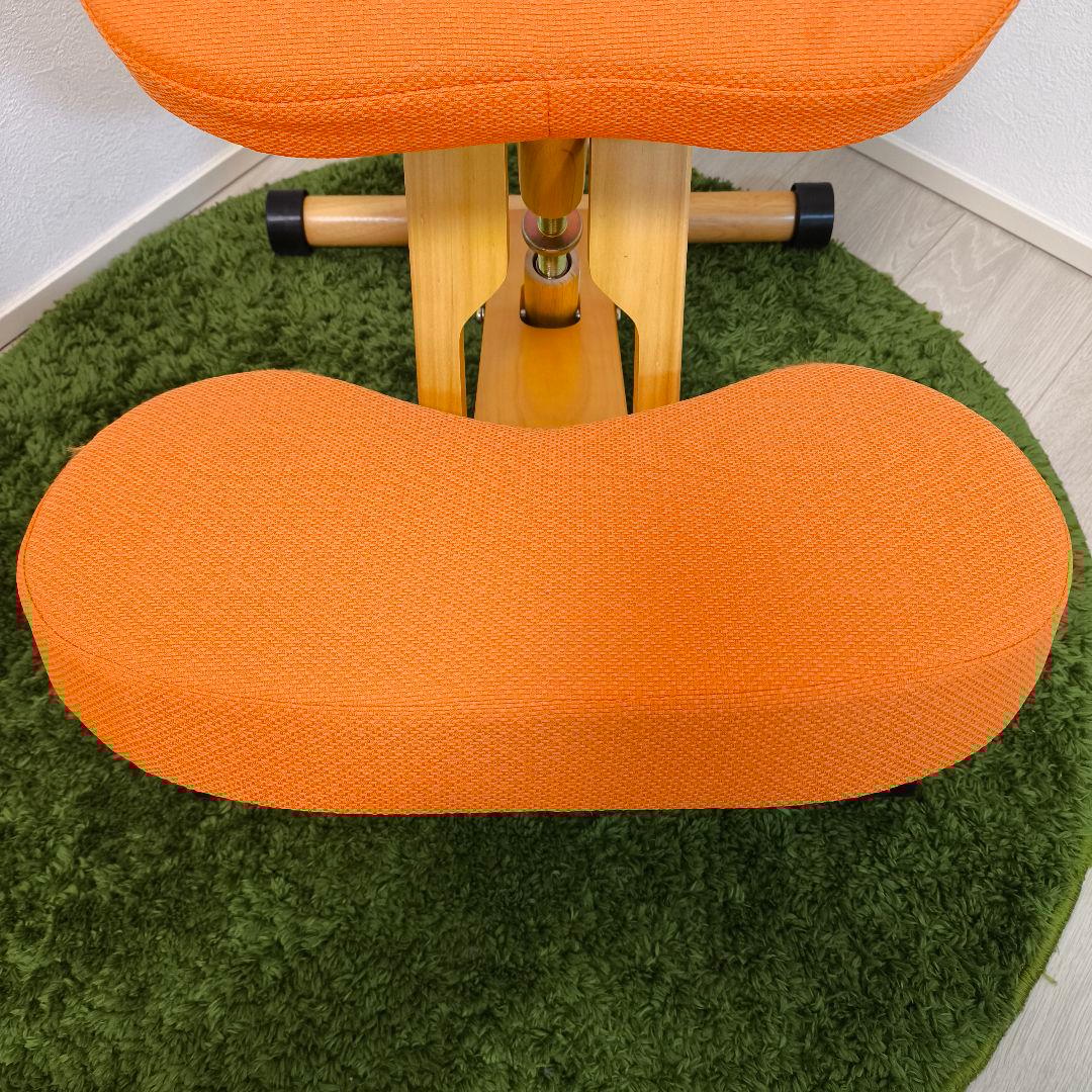 宮武製作所 プロポーションチェア バランスチェア オレンジ 補助付