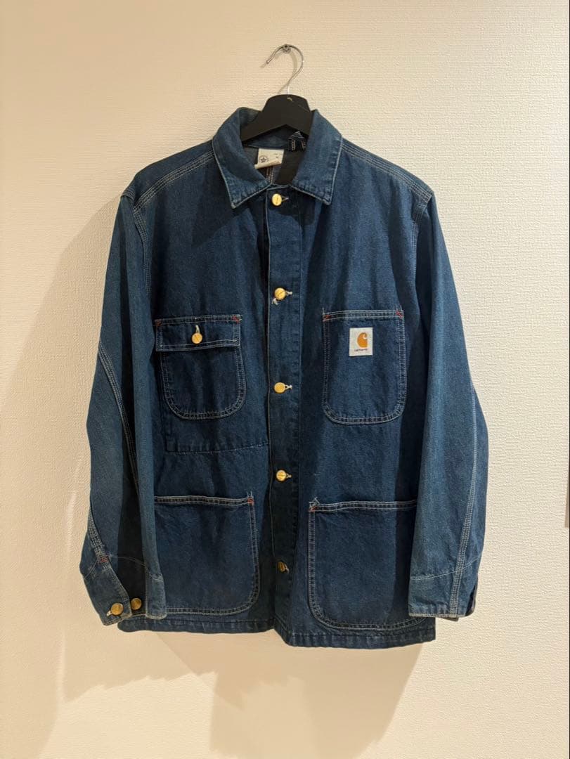 80s carhartt デニム カバーオール 星タグ