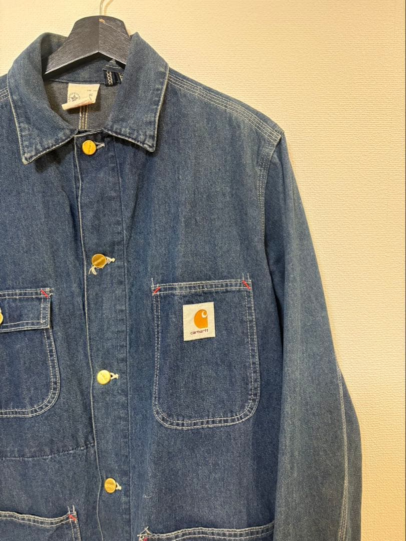 80s carhartt デニム カバーオール 星タグ
