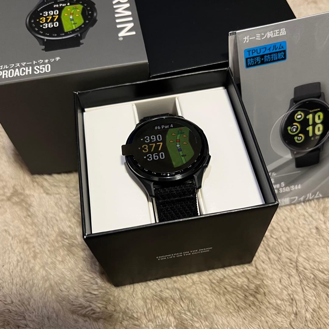 Garmin Approach S50 GPSゴルフウォッチ　ブラック