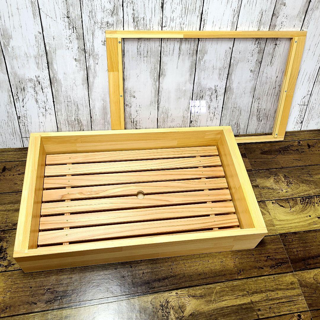 No15193【新品】 寿司ネタケース ネタ箱　目皿・アクリル蓋付【保冷剤付き】