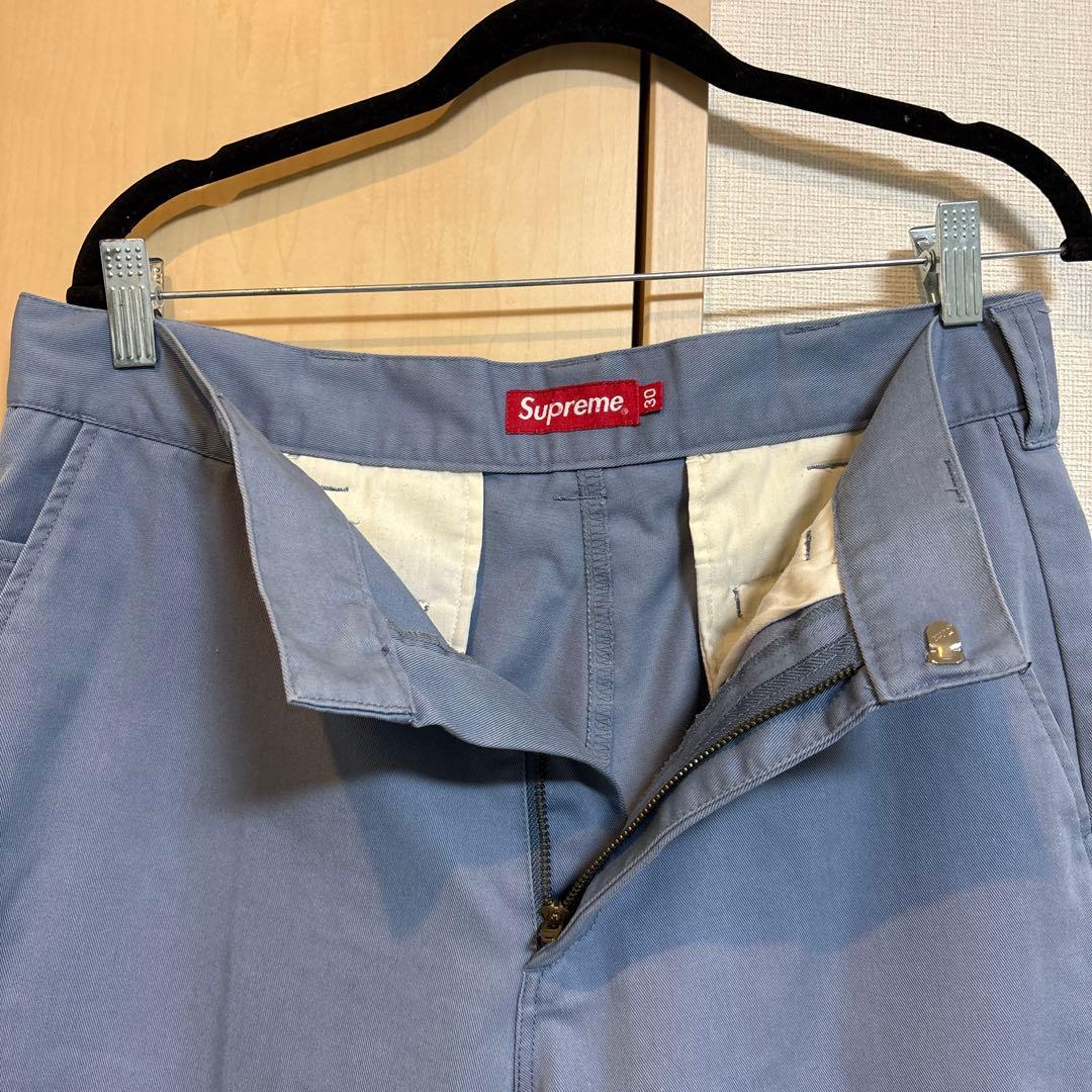 Supreme ライトブルー チノパン