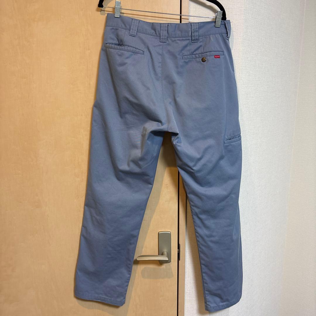 Supreme ライトブルー チノパン