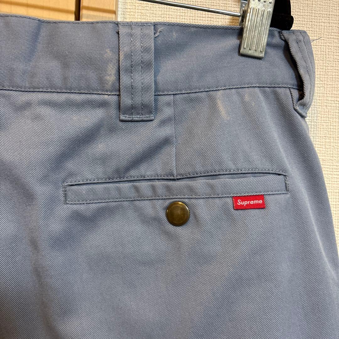 Supreme ライトブルー チノパン