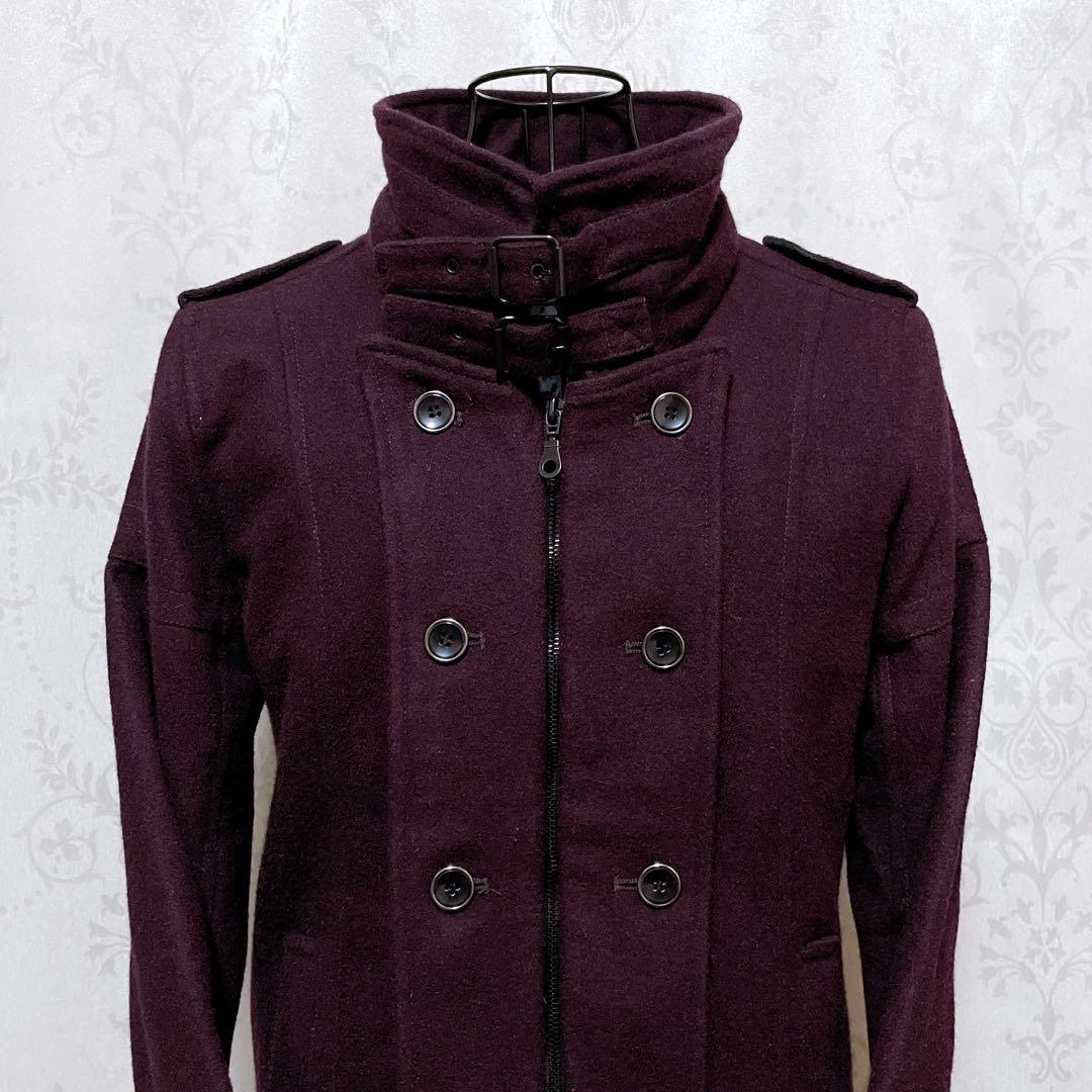 インジアティック ピーコート ワインレッド 平成y2k お兄系 グランジ 00s
