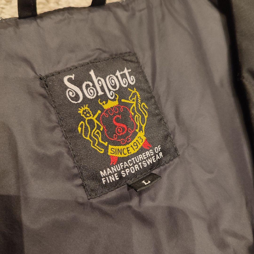 美品Schottショット✕TAIONタイオン インナーダウンベスト ブラック L