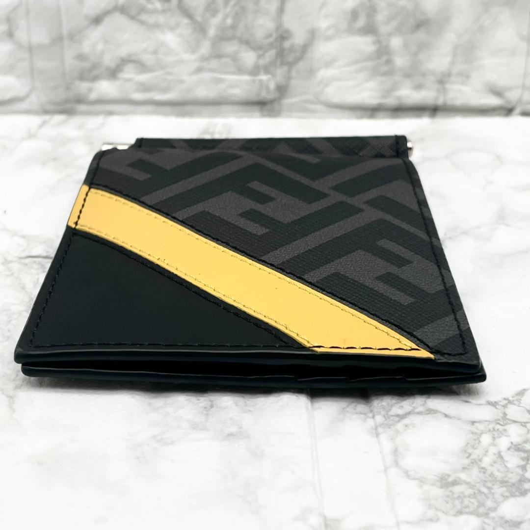 未使用✨フェンディ マネークリップ FF ズッカ ダイアゴナル バイカラー