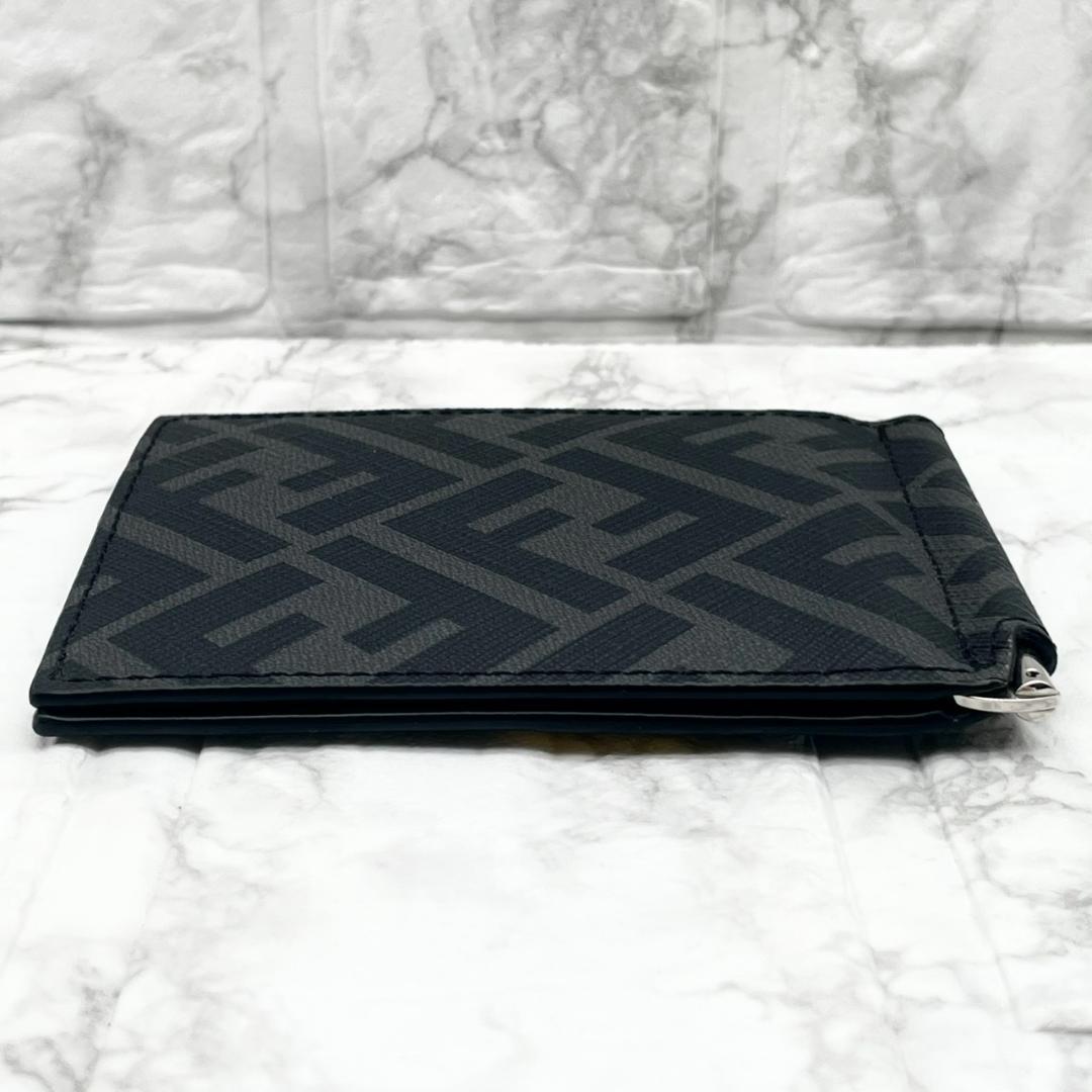 未使用✨フェンディ マネークリップ FF ズッカ ダイアゴナル バイカラー