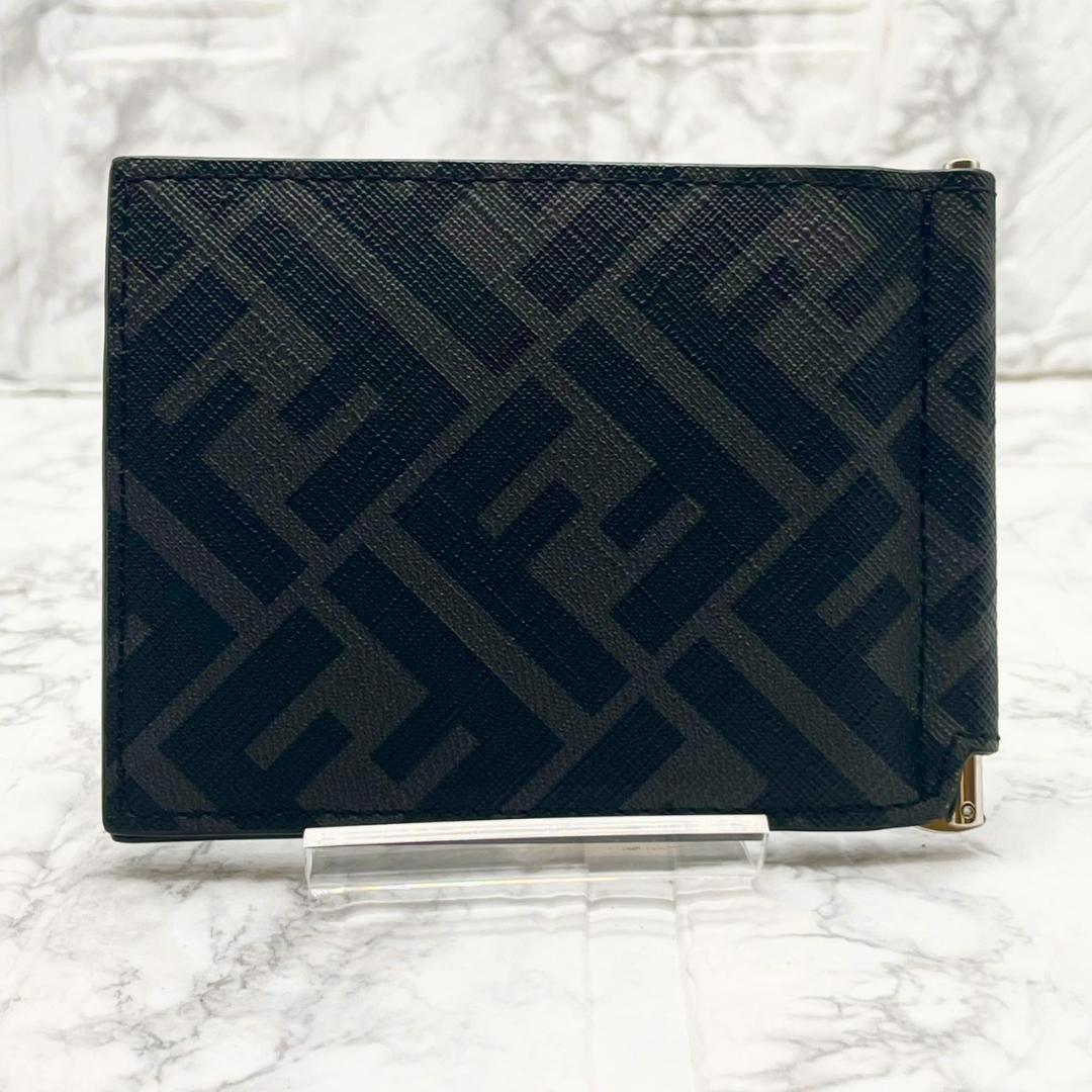 未使用✨フェンディ マネークリップ FF ズッカ ダイアゴナル バイカラー