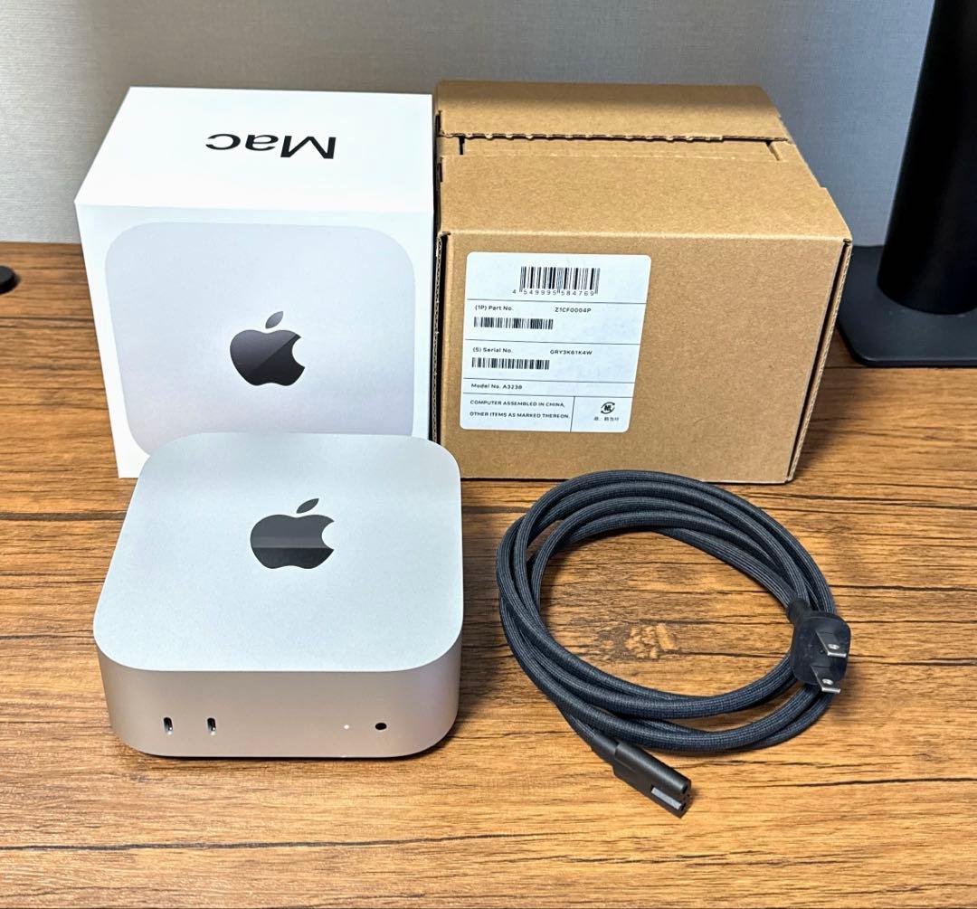 Macデスクトップ M4 mac mini 32GB 256GB model A3238