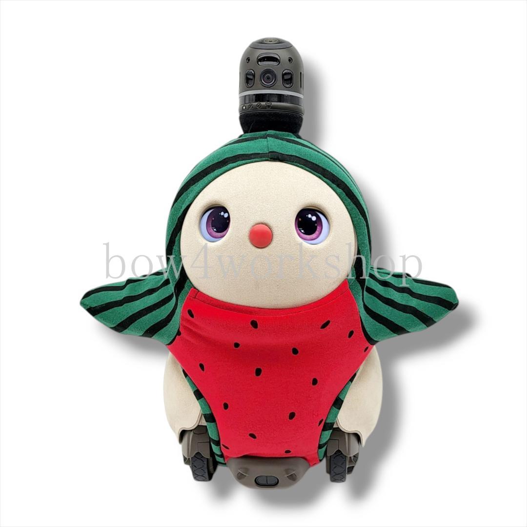 ラボット LOVOT ラボットの服ハンドメイド スイカ柄ボディースーツ（レッド）