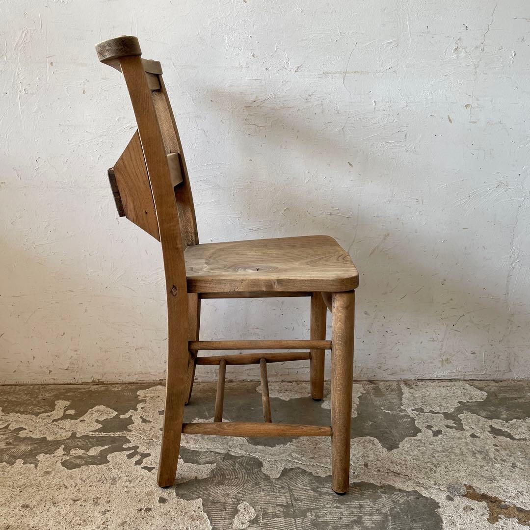 ビンテージ チャーチチェア　ダイニングチェア　カフェチェア　剥離 no3