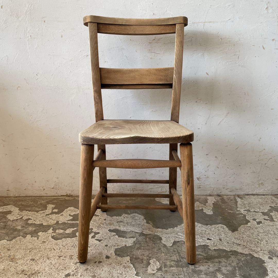 ビンテージ チャーチチェア　ダイニングチェア　カフェチェア　剥離 no3