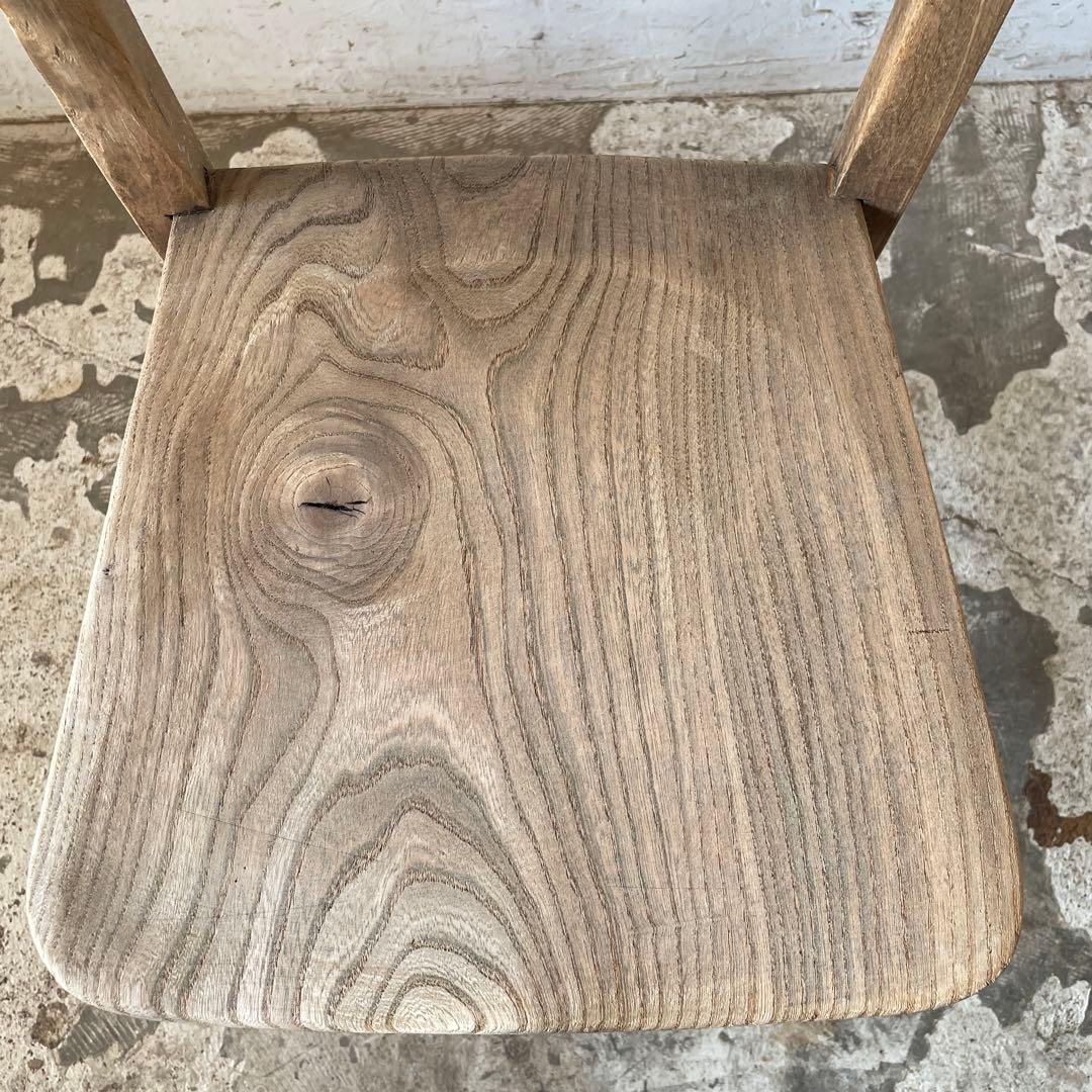 ビンテージ チャーチチェア　ダイニングチェア　カフェチェア　剥離 no3