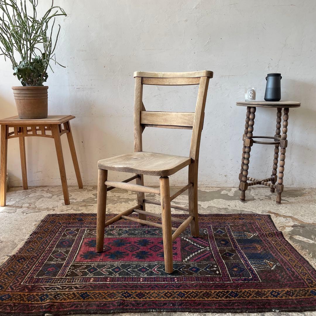 ビンテージ チャーチチェア　ダイニングチェア　カフェチェア　剥離 no3