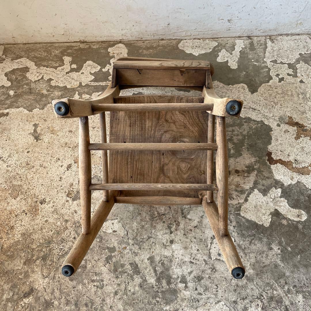 ビンテージ チャーチチェア　ダイニングチェア　カフェチェア　剥離 no3