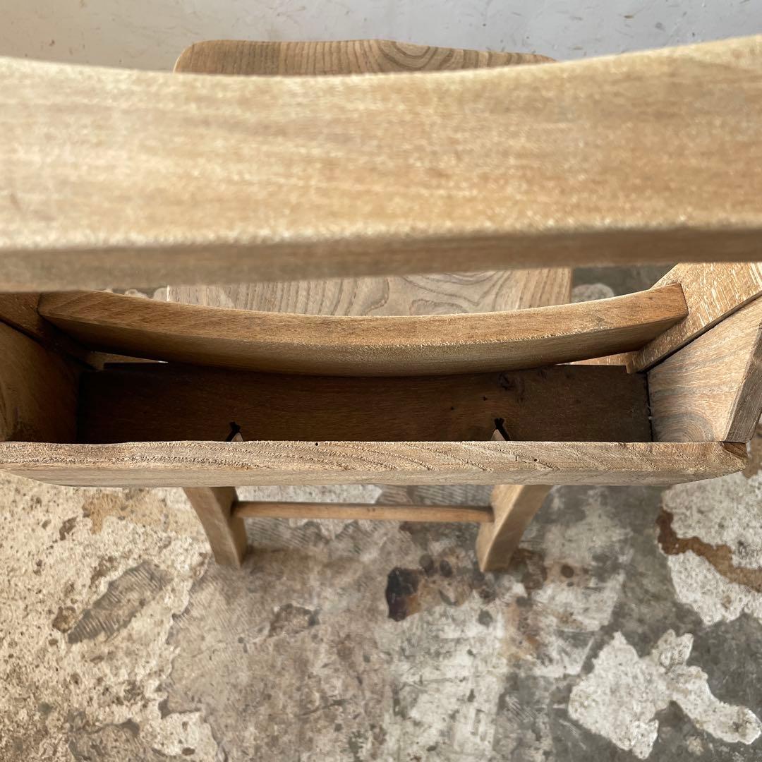 ビンテージ チャーチチェア　ダイニングチェア　カフェチェア　剥離 no3