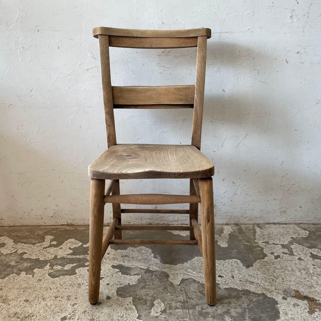 ビンテージ チャーチチェア　ダイニングチェア　カフェチェア　剥離 no3