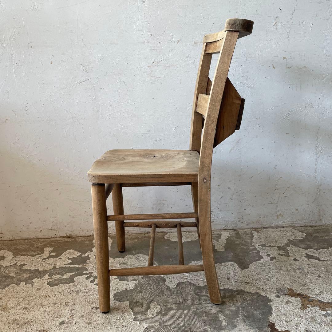 ビンテージ チャーチチェア　ダイニングチェア　カフェチェア　剥離 no3