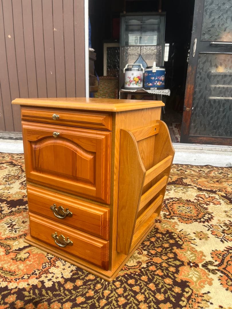 サイドテーブル サイドチェスト ベッドサイドテーブル インテリア 木製