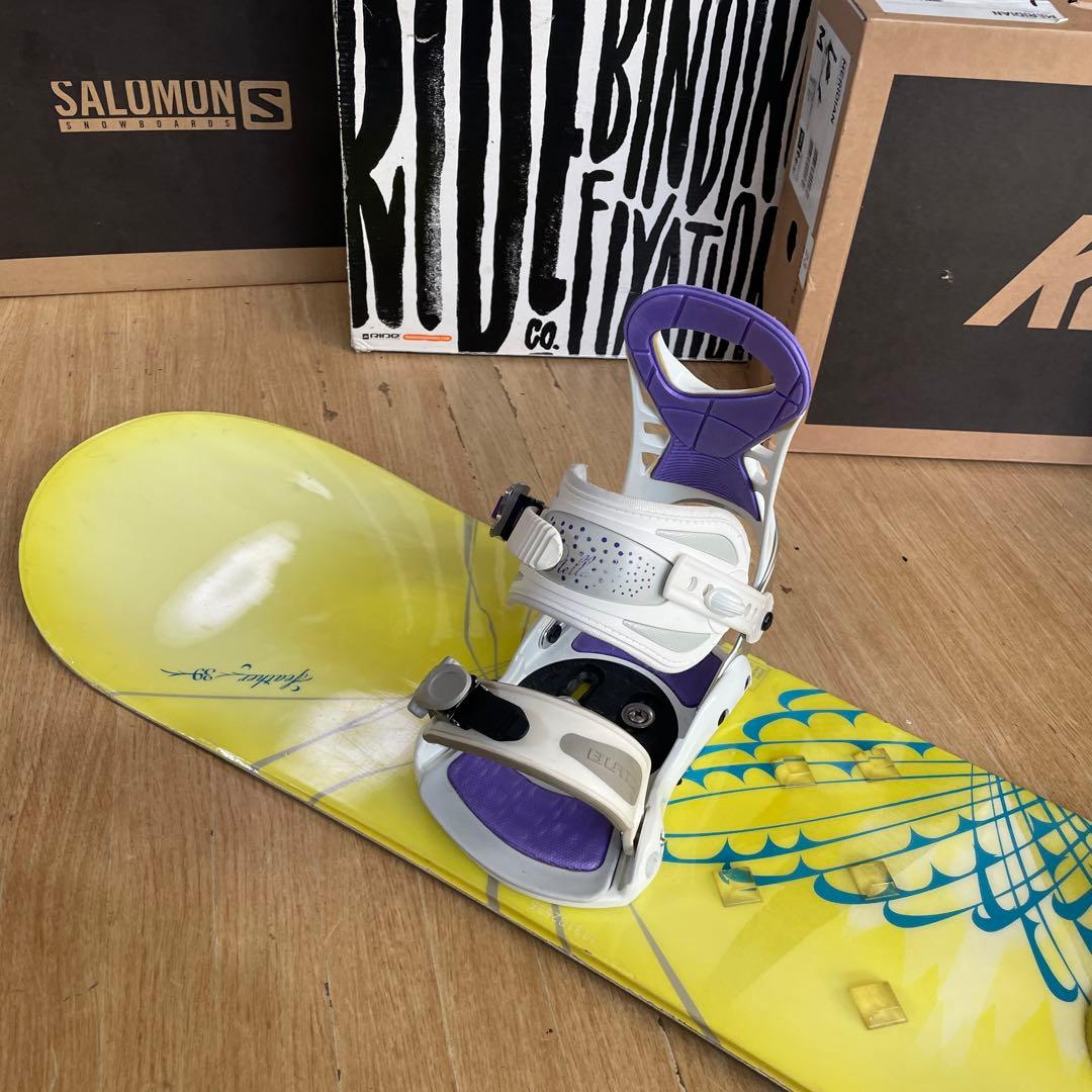 BURTON×STELLA　バートン　希少130代　バイン付　スノーボードセット