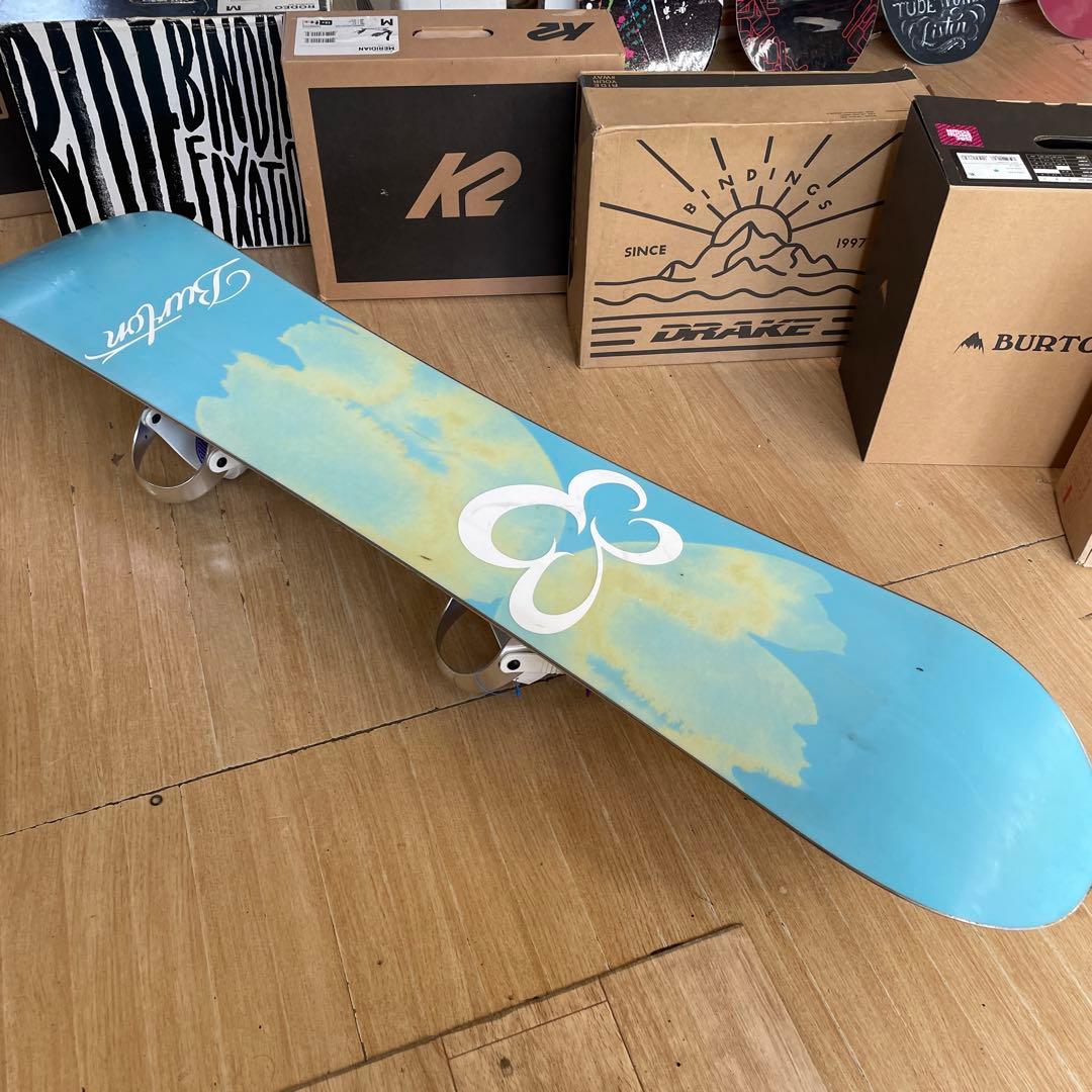 BURTON×STELLA　バートン　希少130代　バイン付　スノーボードセット